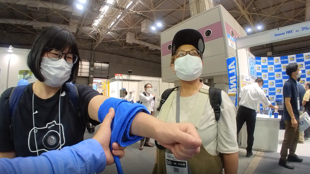 人間エアコン水冷服 バイヤー商談事例集 人間エアコンはこのように売り出す!来場者リアクション集 | 大阪のモノづくり職人の日常