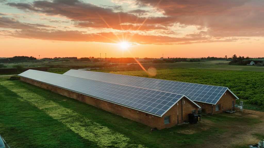 農業用温室やビニールハウスの屋根にペロブスカイト太陽電池を設置