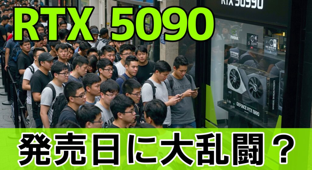 【発売日に大乱闘？】NVIDIA GeForce RTX 5090が史上最高の騒ぎに発展！で入手困難＆先行抽選予約で話題に