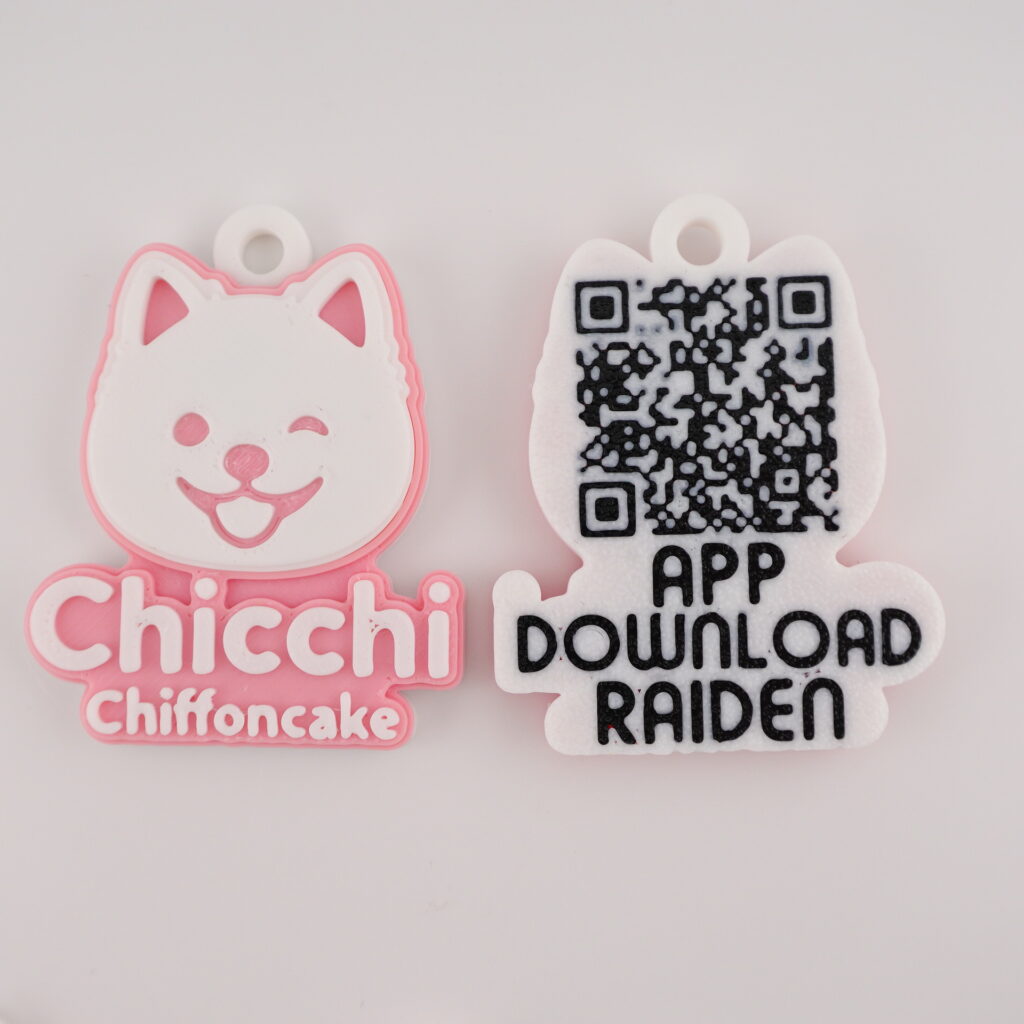 Chicchi Chiffoncake（チッチシフォンケーキ）のキーホルダーを3Dプリントで作った