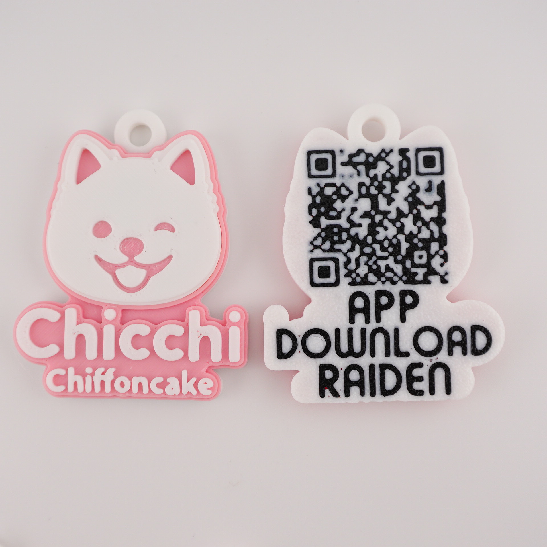 Chicchi Chiffoncake（チッチシフォンケーキ）のキーホルダーを3Dプリントで作った
