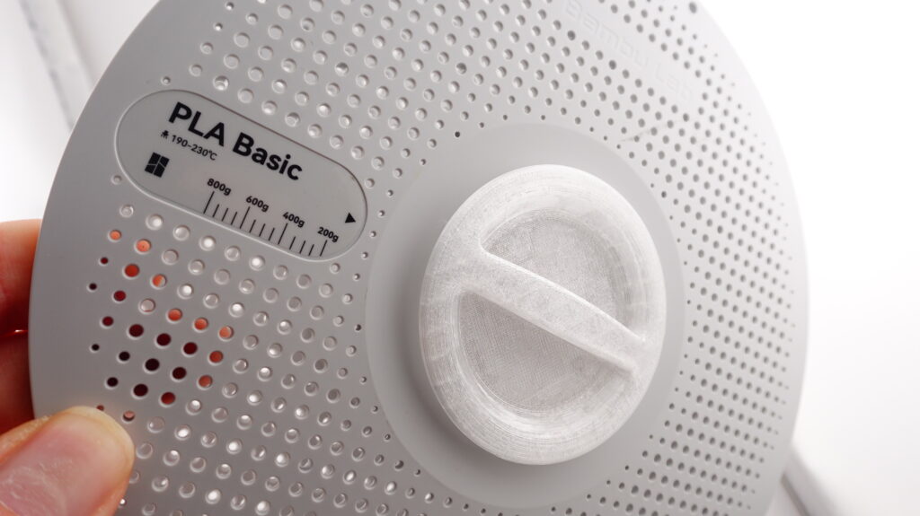 ３Dプリンターフィラメントリール用のスプールウエイトをプリント！軽くなったフィラメントリールを抑え、AMSの安定供給を補完