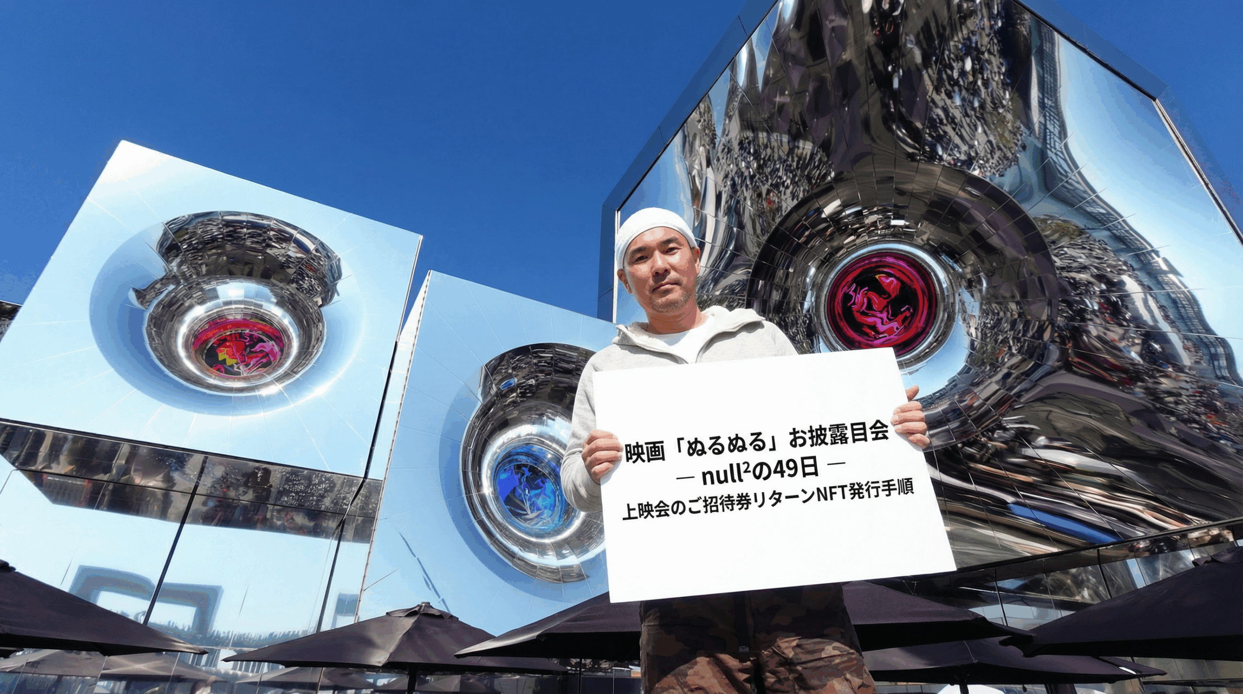 映画「ぬるぬる」お披露目会 ― null²の49日 ― 上映会のご招待券リターンNFT発行手順