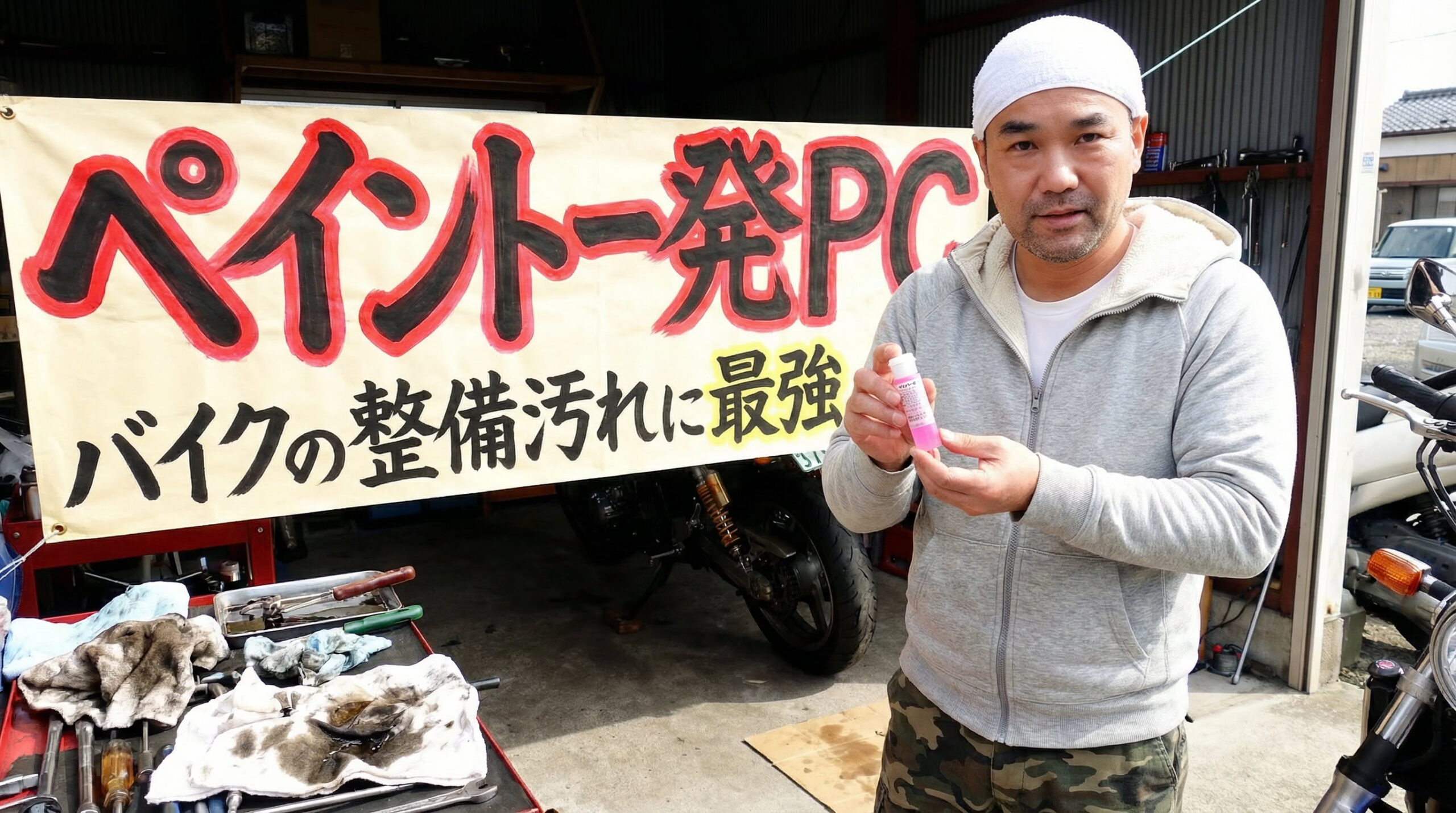 これが化粧品！すごい手汚れ落ちる！ペイント一発PC業務用