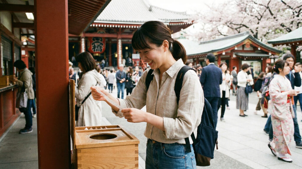本日の運勢をおみくじでチェック