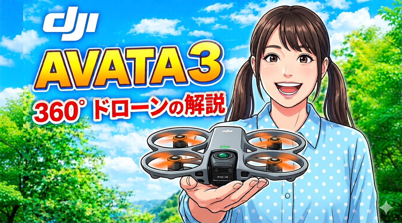 【ついに飛んだ！】DJI AVATA 3 × 360度カメラの衝撃。ドローン女子あやねさんのナレーションでその魅力を徹底解剖！